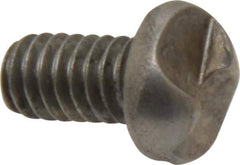 Made in USA - 1/4-20 UNC, 1/2" Length Under Head One Way Drive Machine Screw - Round Head, Grade 18-8 Stainless Steel, Uncoated, Without Washer - Industrial Tool & Supply