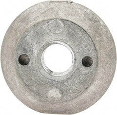 Made in USA - 5/16-18, Alloy Steel, Zinc Plated, Right Hand Spherical Fixture Nut - 1/4" High - Industrial Tool & Supply