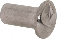Value Collection - #10-24 Thread Screw & Barrel, Truss Head, One Way Drive, Stainless Steel Sex Bolt & Binding Post - 1/2" Length Under Head, 1/2" Long Barrel, Grade 18-8 - Industrial Tool & Supply