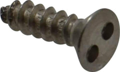 Made in USA - #6 Flat Head Spanner Sheet Metal Screw - Stainless Steel, 1/2" OAL, Grade 18-8 - Industrial Tool & Supply