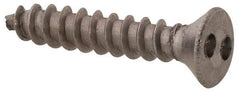 Made in USA - #6 Flat Head Spanner Sheet Metal Screw - Stainless Steel, 3/4" OAL, Grade 18-8 - Industrial Tool & Supply