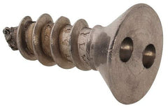 Made in USA - #8 Flat Head Spanner Sheet Metal Screw - Stainless Steel, 1/2" OAL, Grade 18-8 - Industrial Tool & Supply