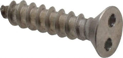 Made in USA - #8 Flat Head Spanner Sheet Metal Screw - Stainless Steel, 3/4" OAL, Grade 18-8 - Industrial Tool & Supply