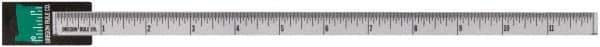 Made in USA - 3 Ft. Long x 1-1/4 Inch Wide, 1/16 Inch Graduation, Clear, Mylar Adhesive Tape Measure - Reads Top to Bottom, Vertical Rules - Industrial Tool & Supply