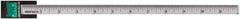 Made in USA - 3 Ft. Long x 1-1/4 Inch Wide, 1/16 Inch Graduation, Clear, Mylar Adhesive Tape Measure - Reads Top to Bottom, Vertical Rules - Industrial Tool & Supply