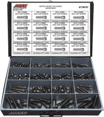Value Collection - 168 Piece Alloy Steel Socket Head Cap Screws - M8 to M16 Thread - Industrial Tool & Supply