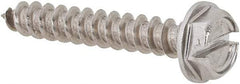 Value Collection - #10 Hex Washer Head Slotted Sheet Metal Screw - Stainless Steel, 1-1/4" Length Under Head, Grade 18-8 - Industrial Tool & Supply