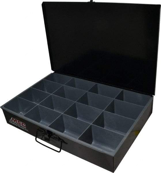 Durham - 1 Drawer, 16 Compartment, Small Parts Assortment Storage Drawer - 12" Deep x 18-1/2" Wide - Industrial Tool & Supply