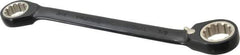 Proto - 3/4" x 7/8" 12 Point Spline Reversible Ratcheting Box Wrench - Double End, 1-5/8" Head Diam x 1/4" Head Thickness, 9-5/8" OAL, Steel, Black Chrome Finish - Industrial Tool & Supply