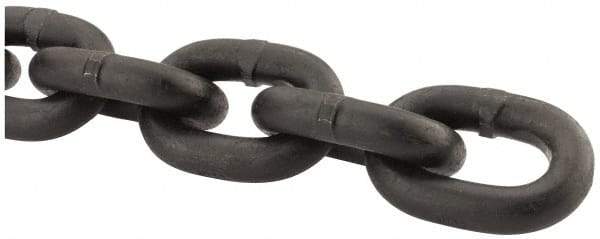 Peerless Chain - 1/2" Welded Alloy Chain - 12,000 Lb Capacity, Grade 80, Alloy Steel, Black Finish - Industrial Tool & Supply