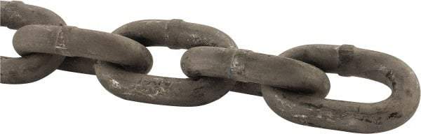 Peerless Chain - 4500 Lbs. Load Capacity, Carbon Steel Proof Coil Chain - 3 Grade, 1.509 Inch Inside Long x 0.819 Inch Inside Wide - Industrial Tool & Supply