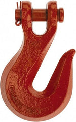 CM - 5/8 Inch Chain Diameter, Grade 80 Clevis Hook - 18,100 Lbs. Load Capacity, 3/04 Inch Inside Diameter, 3/4 Inch Pin Diameter, 3/4 Inch Hook Throat, 4-5/16 Inch Hook Width - Industrial Tool & Supply