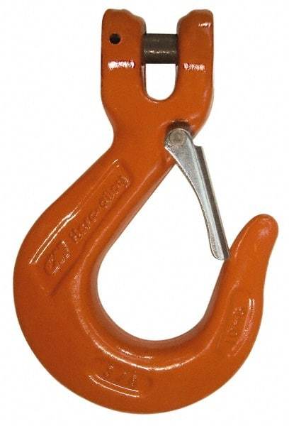 CM - 3/4 Inch Chain Diameter, Grade 80 Clevis Hook - 28,300 Lbs. Load Capacity, 13/16 Inch Inside Diameter, 2-1/2 Inch Hook Throat, 1-3/4 Inch Hook Width - Industrial Tool & Supply