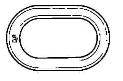 Peerless Chain - Alloy Steel Oblong Assembly - 1-1/2 Inch Diameter, 49,000 Lbs. Load Limit - Industrial Tool & Supply