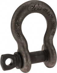 CM - 5/8 Inch Nominal Chain Size, 5 Ton Alloy Steel Screw Pin Anchor Shackle - Industrial Tool & Supply