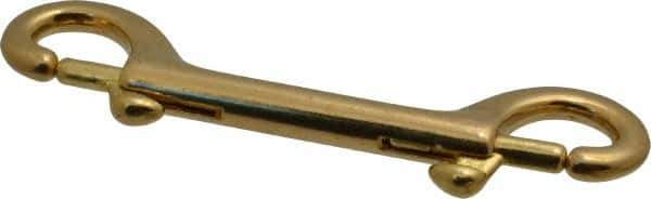 Value Collection - 4-3/4" Long Double End Bolt Snap - Solid Brass with 5/16" Snap Opening - Industrial Tool & Supply