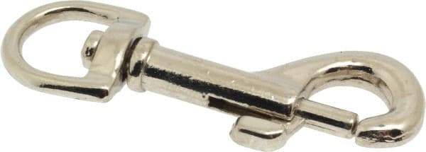 Value Collection - 2-1/4" Long Oval Swivel Eye Bolt Snap - Zinc Alloy with 1/4" Snap Opening - Industrial Tool & Supply