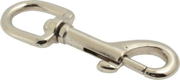 Value Collection - 3-1/8" Long Oval Swivel Eye Bolt Snap - Zinc Alloy with 5/16" Snap Opening - Industrial Tool & Supply