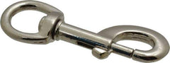 Value Collection - 3-3/8" Long Oval Swivel Eye Bolt Snap - Zinc Alloy with 5/16" Snap Opening - Industrial Tool & Supply