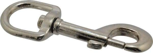 Value Collection - 4" Long Oval Swivel Eye Bolt Snap - Zinc Alloy with 7/16" Snap Opening - Industrial Tool & Supply