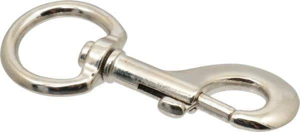 Value Collection - 4-5/16" Long Oval Swivel Eye Bolt Snap - Zinc Alloy with 1/2" Snap Opening - Industrial Tool & Supply