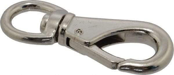 Value Collection - 3-1/4" Long Swivel Eye Boat Snap - Zinc Alloy with 1/2" Snap Opening - Industrial Tool & Supply