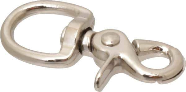 Value Collection - 2-5/8" Long Swivel Eye Trigger Snap - Zinc Alloy with 3/8" Snap Opening - Industrial Tool & Supply