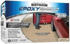 Rust-Oleum - 2 Gal (2) One Gallon Cans Gloss Dunes Tan 2 Part Epoxy Floor Coating - <250 g/L VOC Content - Industrial Tool & Supply