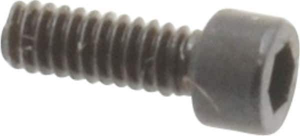 Unbrako - #0-80 UNF Hex Socket Drive, Socket Cap Screw - Alloy Steel, Black Oxide Finish, 3/16" Length Under Head - Industrial Tool & Supply