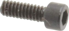 Unbrako - #0-80 UNF Hex Socket Drive, Socket Cap Screw - Alloy Steel, Black Oxide Finish, 3/16" Length Under Head - Industrial Tool & Supply