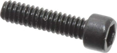 Unbrako - #0-80 UNF Hex Socket Drive, Socket Cap Screw - Alloy Steel, Black Oxide Finish, 1/4" Length Under Head - Industrial Tool & Supply