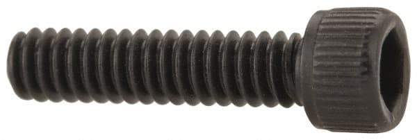 Unbrako - #2-56 UNC Hex Socket Drive, Socket Cap Screw - Alloy Steel, Black Oxide Finish, 3/8" Length Under Head - Industrial Tool & Supply