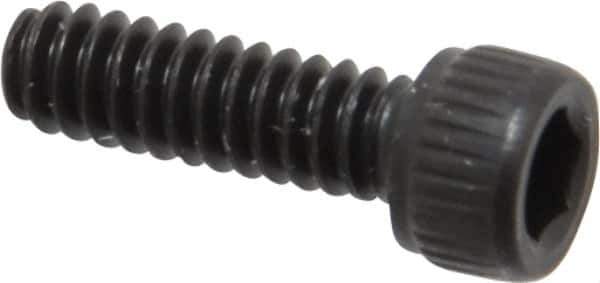 Unbrako - #4-40 UNC Hex Socket Drive, Socket Cap Screw - Alloy Steel, Black Oxide Finish, 3/8" Length Under Head - Industrial Tool & Supply