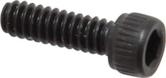 Unbrako - #4-40 UNC Hex Socket Drive, Socket Cap Screw - Alloy Steel, Black Oxide Finish, 3/8" Length Under Head - Industrial Tool & Supply