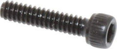Unbrako - #4-40 UNC Hex Socket Drive, Socket Cap Screw - Alloy Steel, Black Oxide Finish, 1/2" Length Under Head - Industrial Tool & Supply