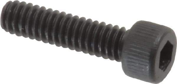 Unbrako - #5-40 UNC Hex Socket Drive, Socket Cap Screw - Alloy Steel, Black Oxide Finish, 1/2" Length Under Head - Industrial Tool & Supply