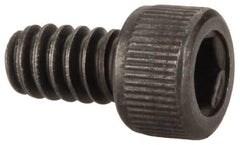 Unbrako - #6-32 UNC Hex Socket Drive, Socket Cap Screw - Alloy Steel, Black Oxide Finish, 1/4" Length Under Head - Industrial Tool & Supply