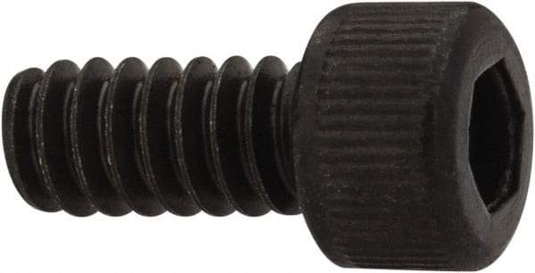 Unbrako - #6-32 UNC Hex Socket Drive, Socket Cap Screw - Alloy Steel, Black Oxide Finish, 5/16" Length Under Head - Industrial Tool & Supply