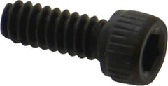 Unbrako - #6-32 UNC Hex Socket Drive, Socket Cap Screw - Alloy Steel, Black Oxide Finish, 3/8" Length Under Head - Industrial Tool & Supply