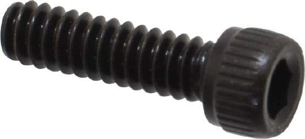 Unbrako - #6-32 UNC Hex Socket Drive, Socket Cap Screw - Alloy Steel, Black Oxide Finish, 1/2" Length Under Head - Industrial Tool & Supply