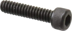 Unbrako - #6-32 UNC Hex Socket Drive, Socket Cap Screw - Alloy Steel, Black Oxide Finish, 5/8" Length Under Head - Industrial Tool & Supply