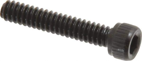 Unbrako - #6-32 UNC Hex Socket Drive, Socket Cap Screw - Alloy Steel, Black Oxide Finish, 3/4" Length Under Head - Industrial Tool & Supply