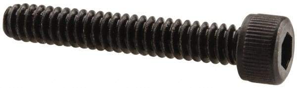 Unbrako - #6-32 UNC Hex Socket Drive, Socket Cap Screw - Alloy Steel, Black Oxide Finish, 7/8" Length Under Head - Industrial Tool & Supply