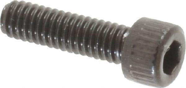 Unbrako - #6-40 UNF Hex Socket Drive, Socket Cap Screw - Alloy Steel, Black Oxide Finish, 1/2" Length Under Head - Industrial Tool & Supply
