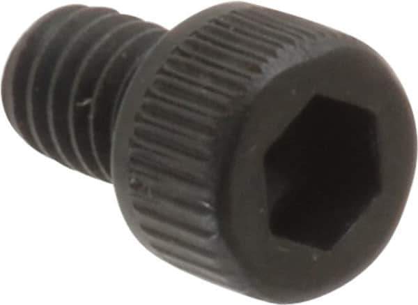 Unbrako - #8-32 UNC Hex Socket Drive, Socket Cap Screw - Alloy Steel, Black Oxide Finish, 1/4" Length Under Head - Industrial Tool & Supply