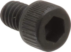 Unbrako - #8-32 UNC Hex Socket Drive, Socket Cap Screw - Alloy Steel, Black Oxide Finish, 1/4" Length Under Head - Industrial Tool & Supply