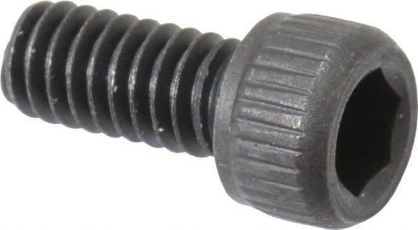 Unbrako - #8-32 UNC Hex Socket Drive, Socket Cap Screw - Alloy Steel, Black Oxide Finish, 3/8" Length Under Head - Industrial Tool & Supply