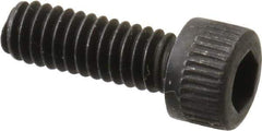 Unbrako - #8-32 UNC Hex Socket Drive, Socket Cap Screw - Alloy Steel, Black Oxide Finish, 1/2" Length Under Head - Industrial Tool & Supply