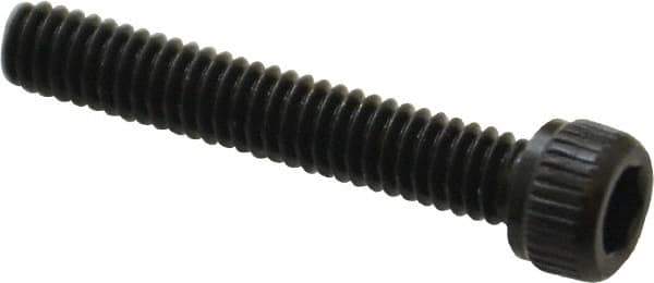 Unbrako - #8-32 UNC Hex Socket Drive, Socket Cap Screw - Alloy Steel, Black Oxide Finish, 1" Length Under Head - Industrial Tool & Supply