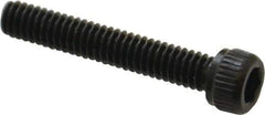 Unbrako - #8-32 UNC Hex Socket Drive, Socket Cap Screw - Alloy Steel, Black Oxide Finish, 1" Length Under Head - Industrial Tool & Supply